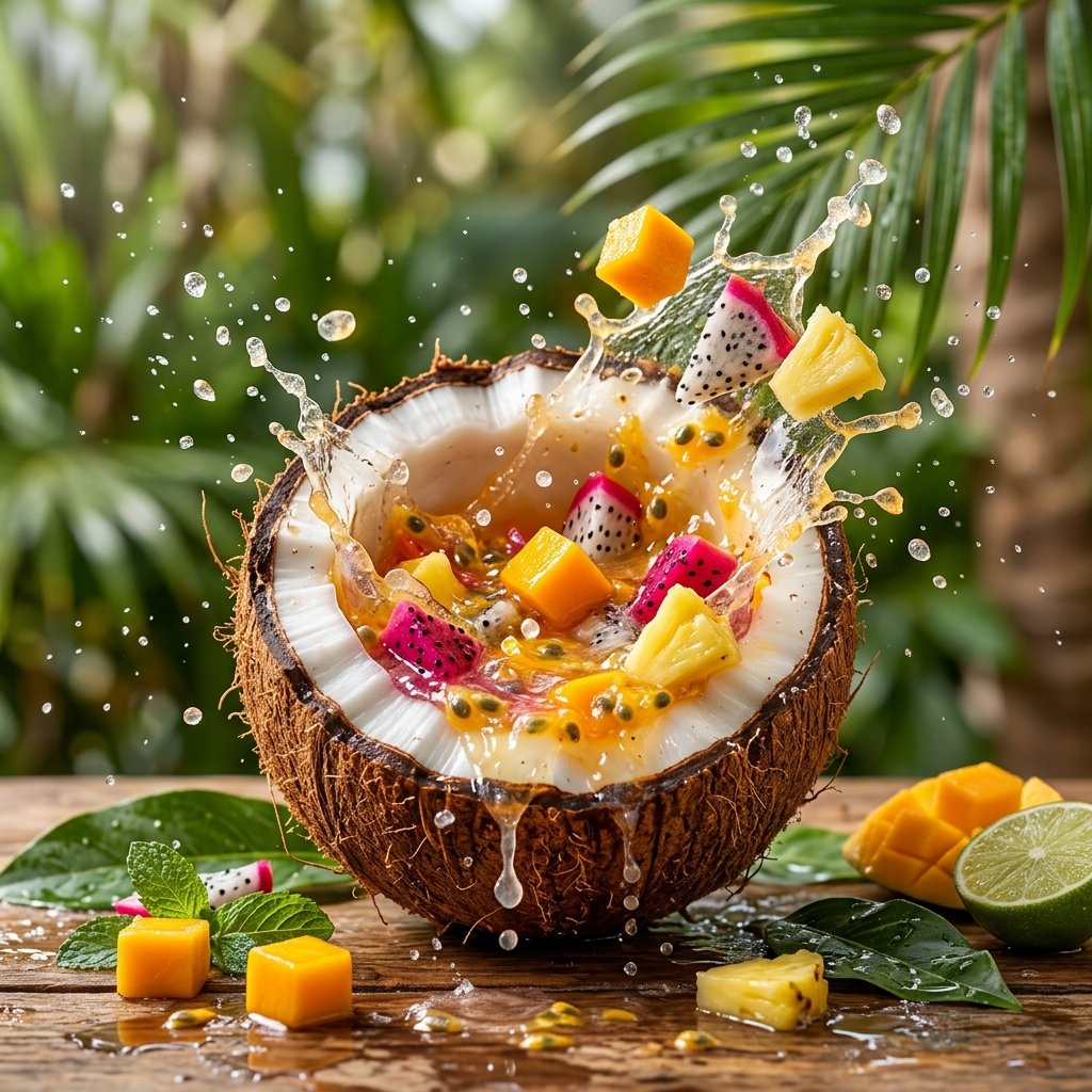 Fresh Organic Coconut Produce